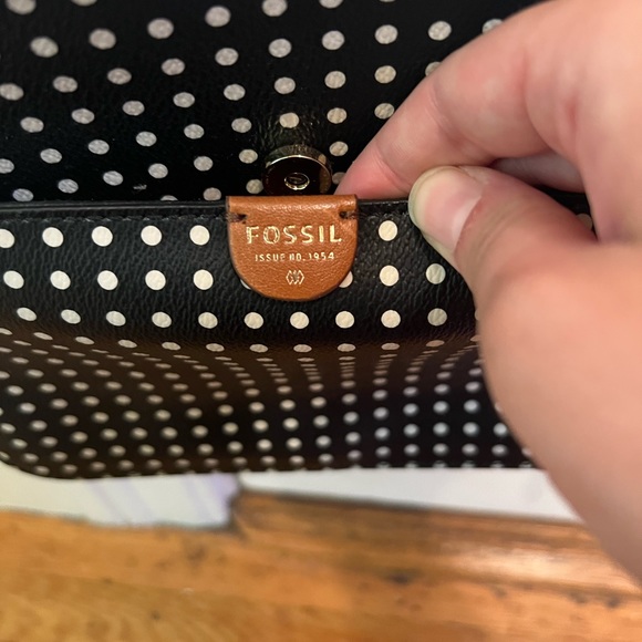 Fossil Polka Dot Crossbody Purse - Picture 4 of 10